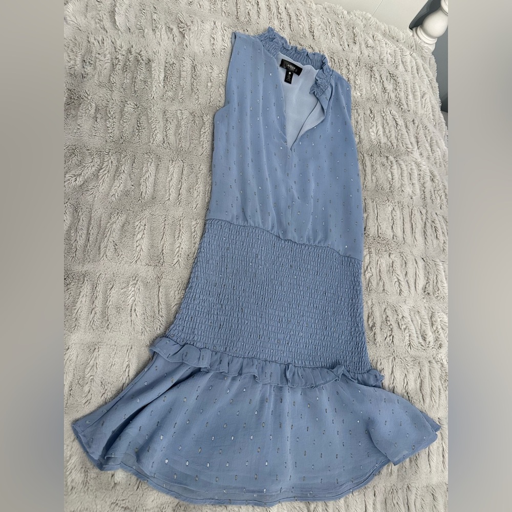 Aqua blue smoked dress!